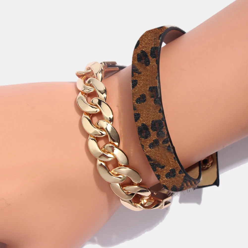 Fashion animal print Bangle Bracelets