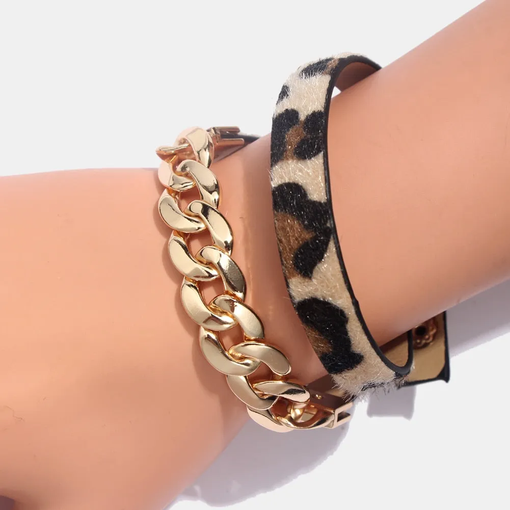 Fashion animal print Bangle Bracelets
