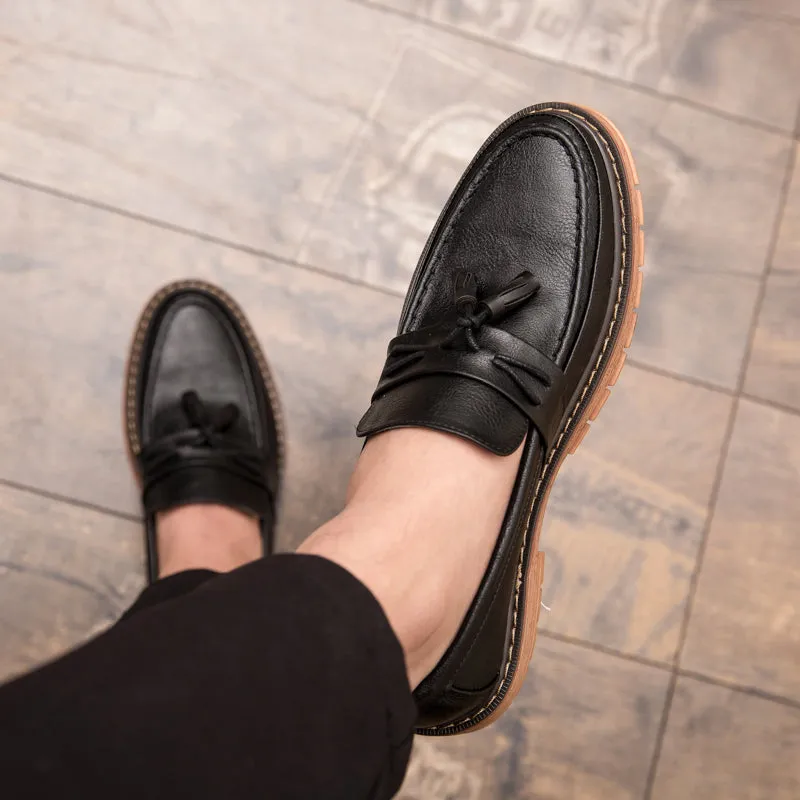 Fashion Tassel Men Shoes Breathable Slip on Loafers