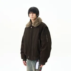 Faux Fur Collar Down Jacket