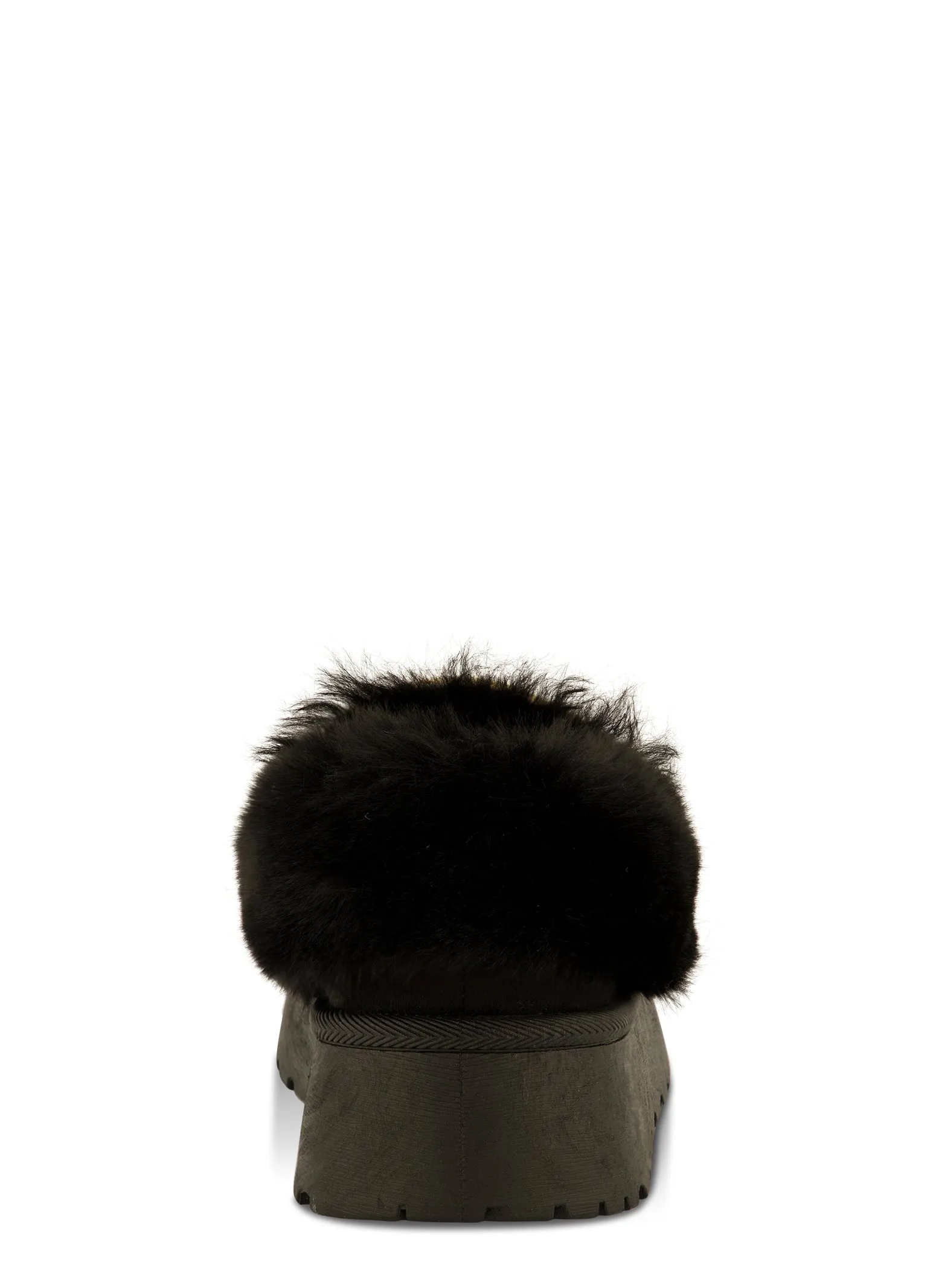 Faux Fur Lined Embroidered Moccasin Slippers
