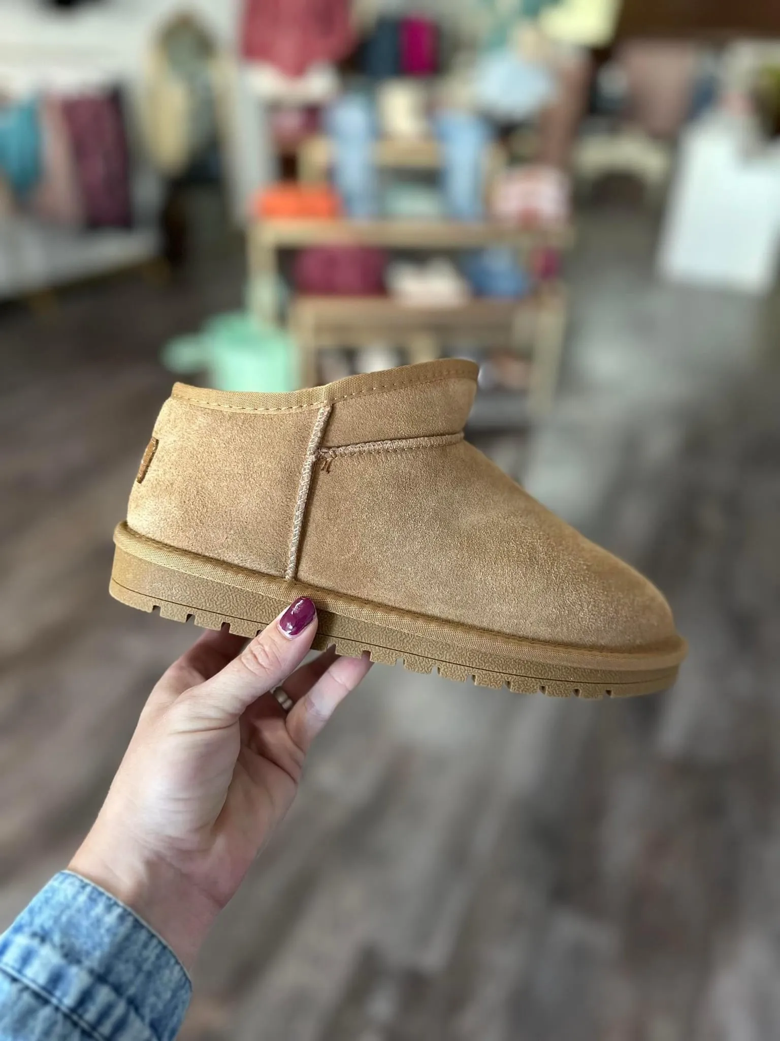 Faux Fur Lined Shortie Boots