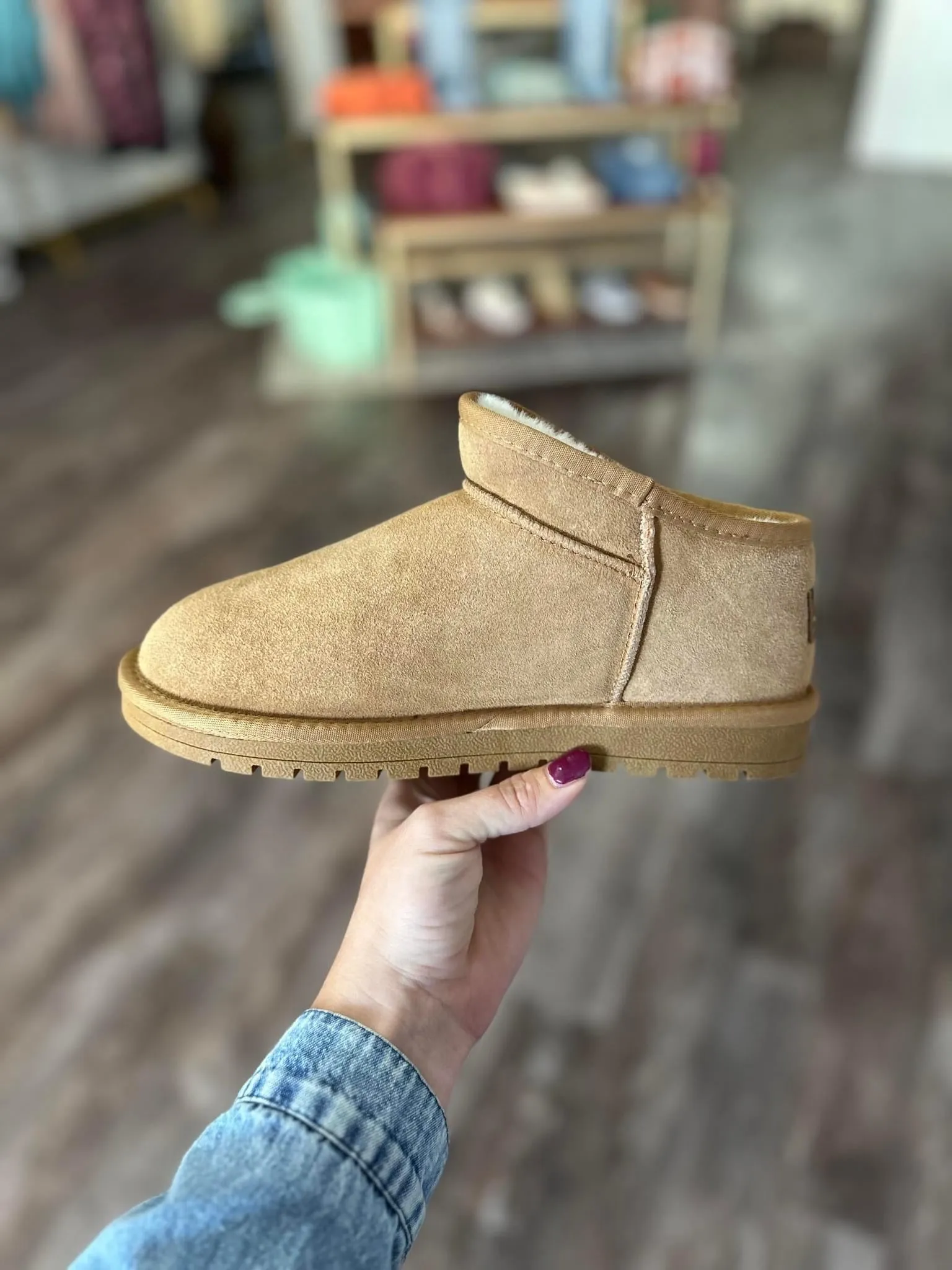 Faux Fur Lined Shortie Boots