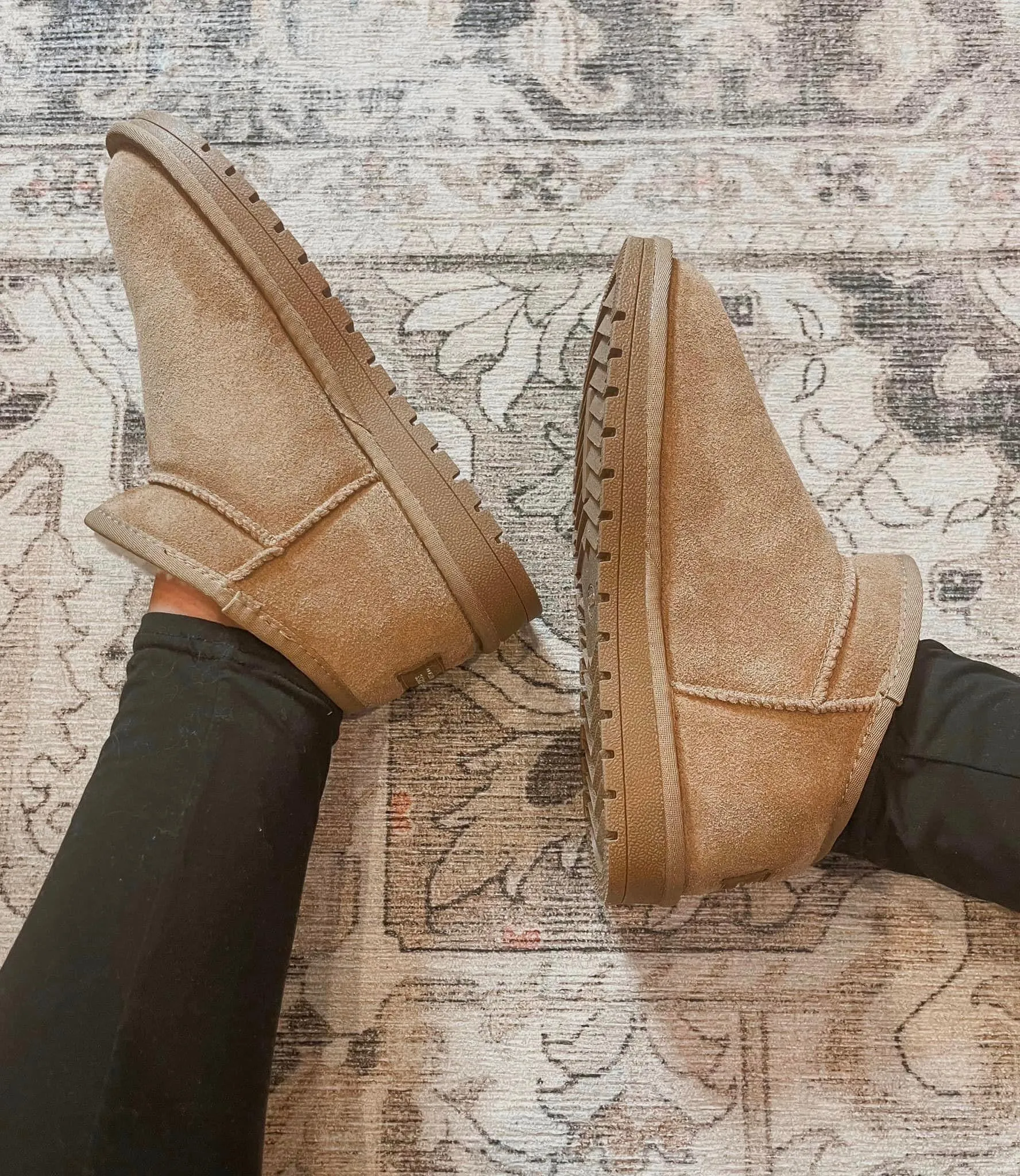 Faux Fur Lined Shortie Boots