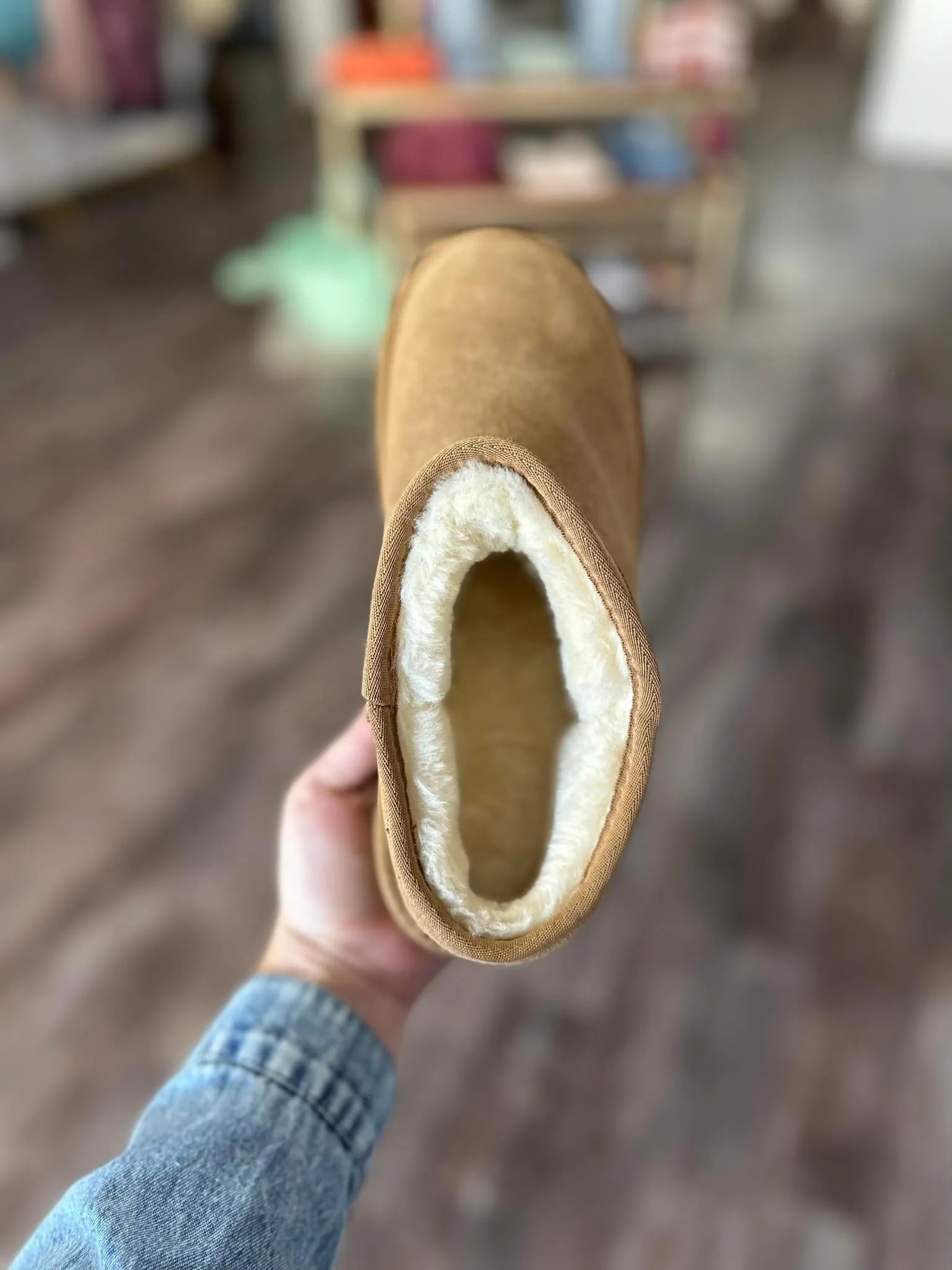 Faux Fur Lined Shortie Boots