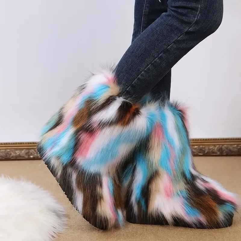 Faux Furry Boots