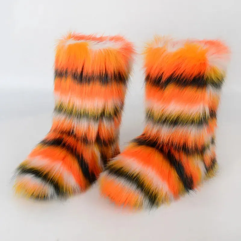 Faux Furry Boots