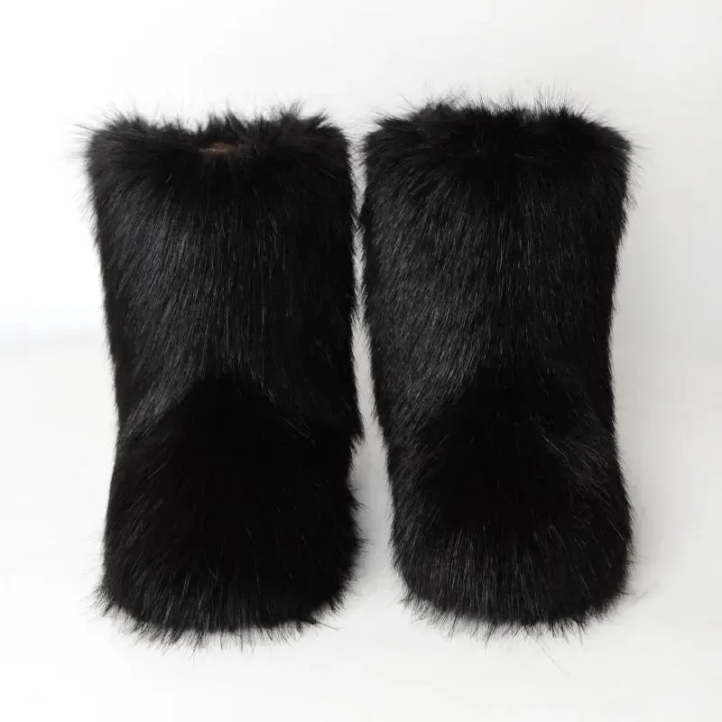 Faux Furry Boots