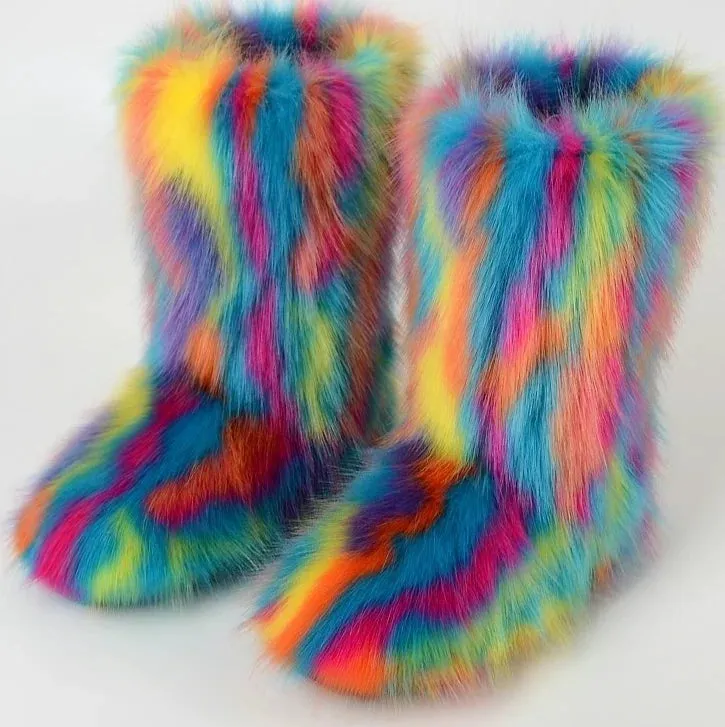 Faux Furry Boots