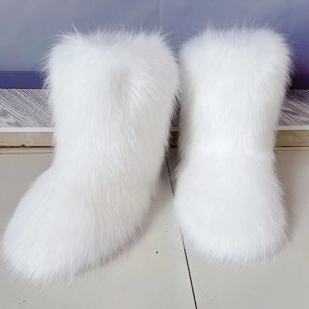 Faux Furry Boots