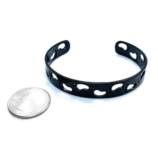 Footstep Bangle Bracelet (3 Color Options) (#bjb002)