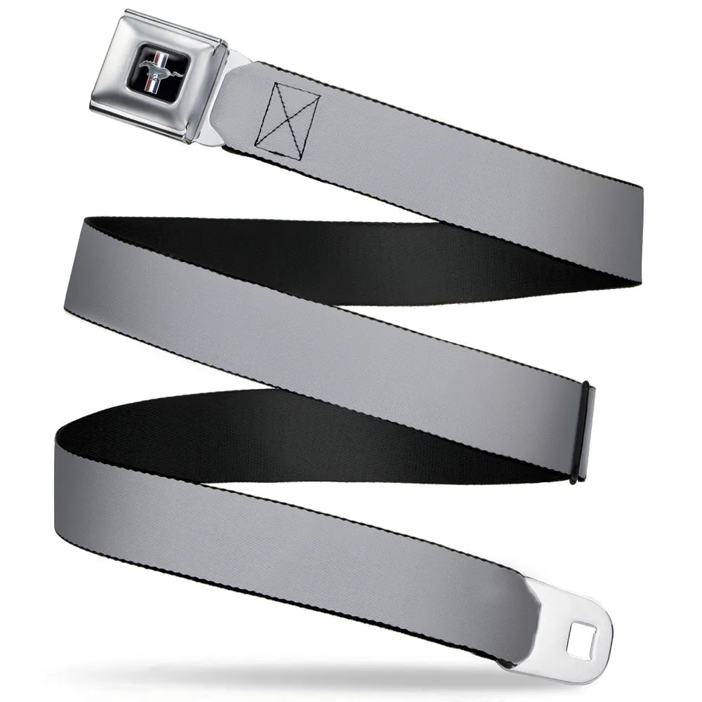 Ford Mustang Seatbelt Belt - Silver Webbing
