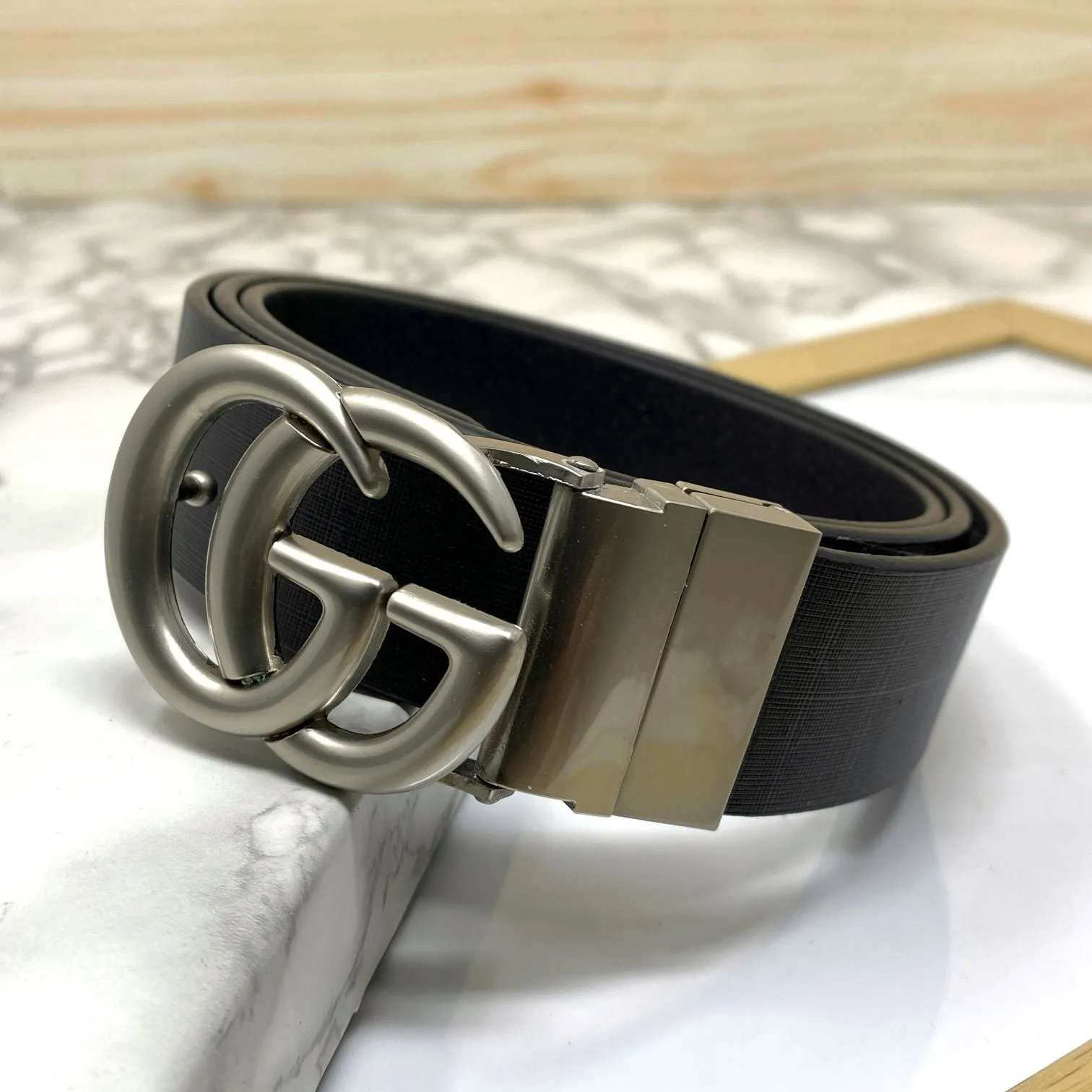Formal and Casual GG Leather Strap Belt-UniqueandClassy