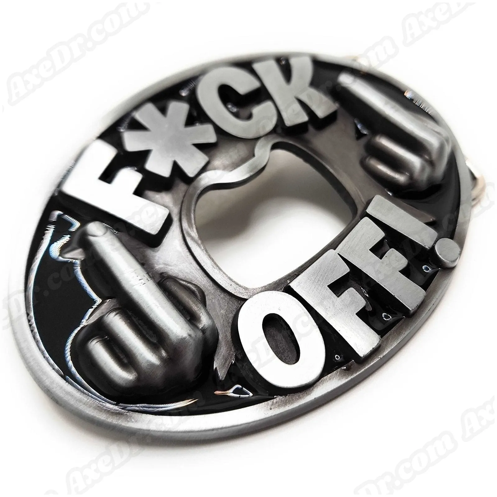 FUCK OFF Belt Buckle Bottle Opener
