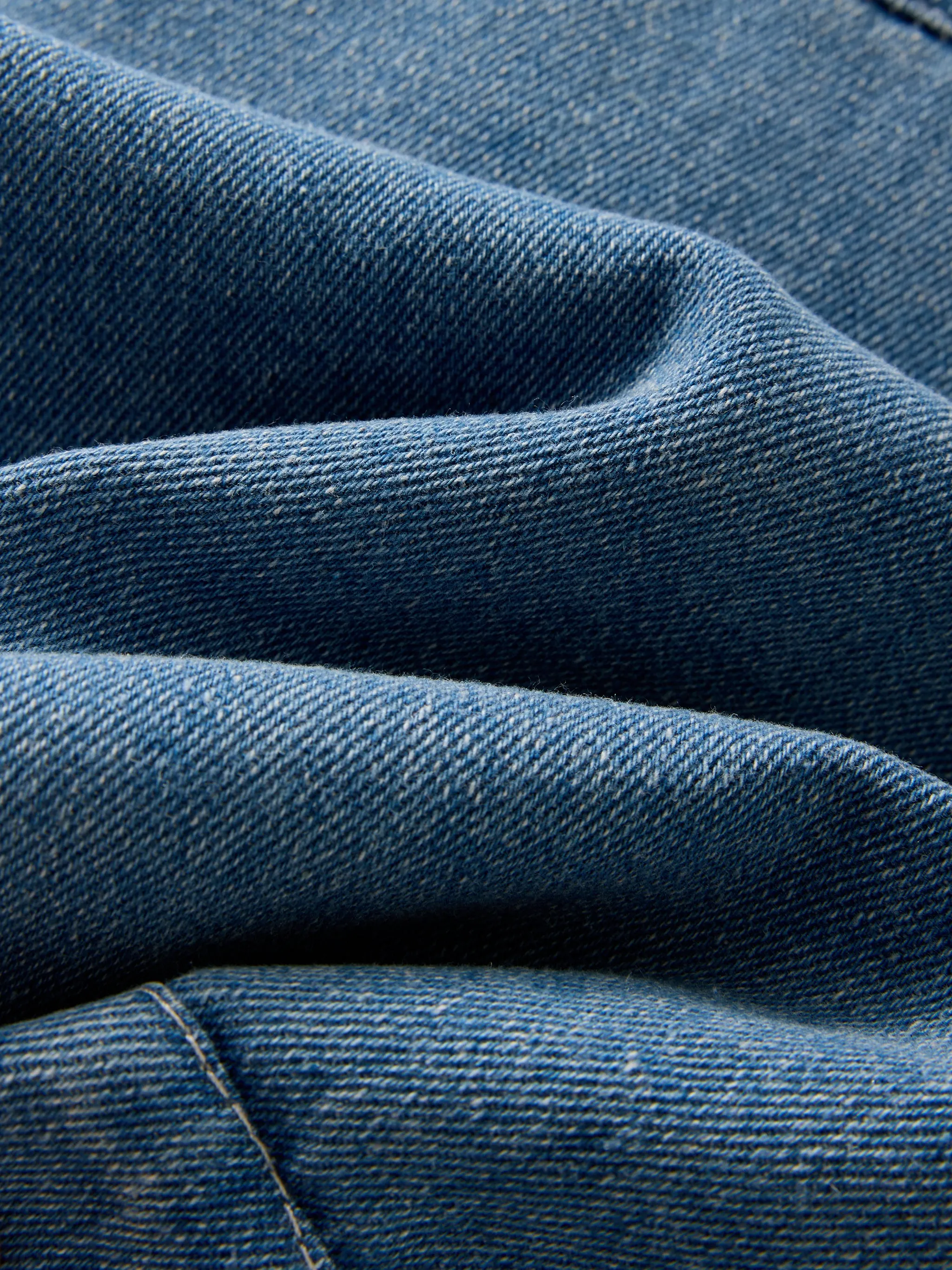 FUR-LINED DENIM JACKET