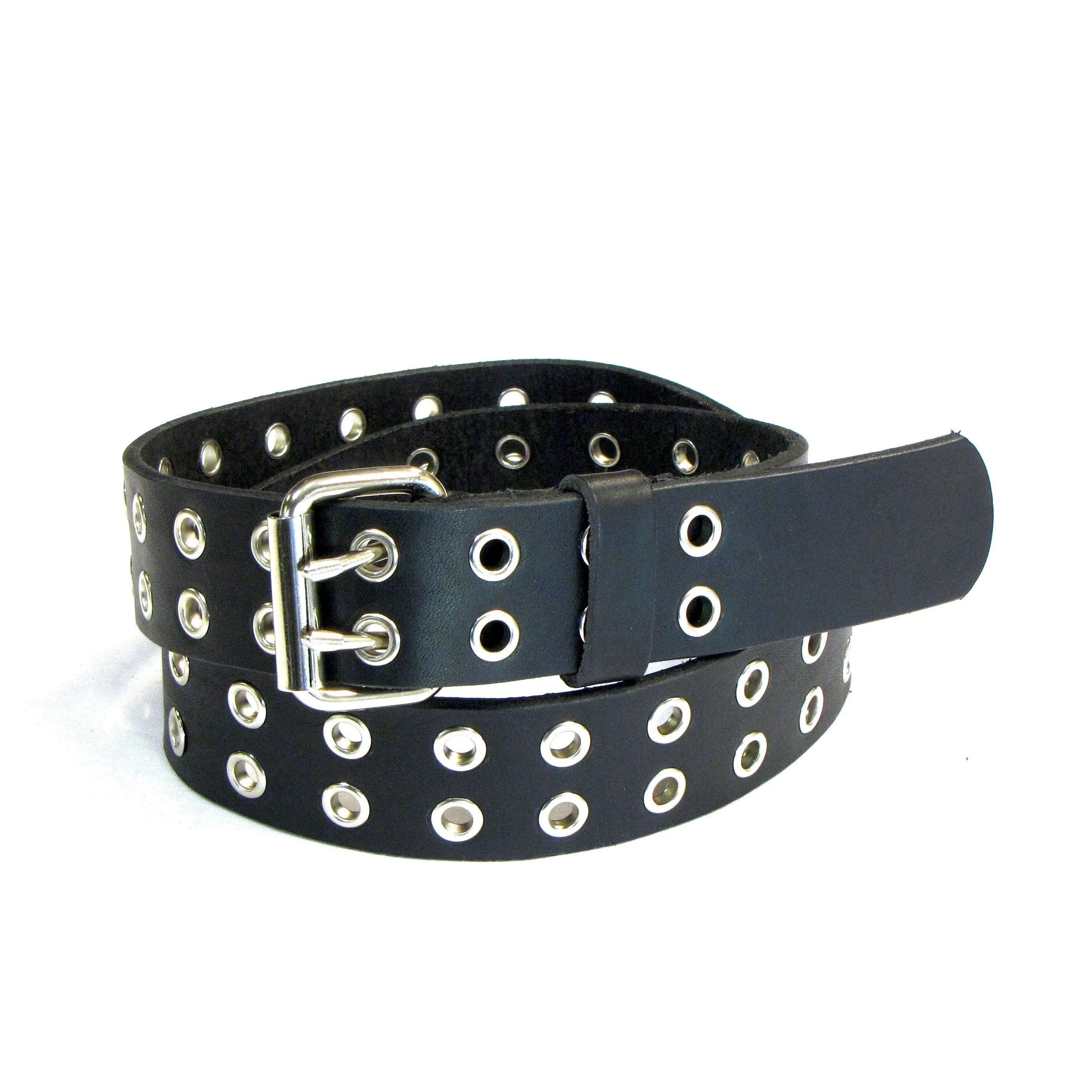 GB235N  1 1/2" Grommet Belt- Double Prong Buckle