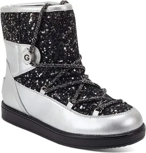 GBG Los Angeles Womens Aylan Glitter Fashion Ankle Boots Black 10 Medium (B,M)