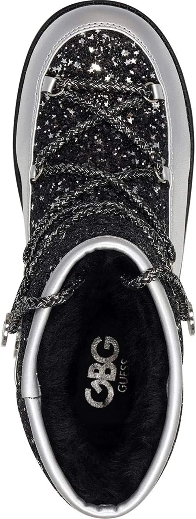 GBG Los Angeles Womens Aylan Glitter Fashion Ankle Boots Black 10 Medium (B,M)