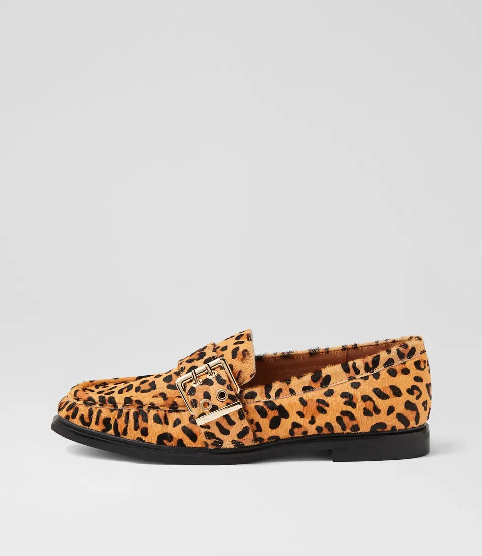 Genelle Leopard Pony Loafers