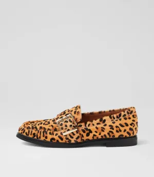 Genelle Leopard Pony Loafers