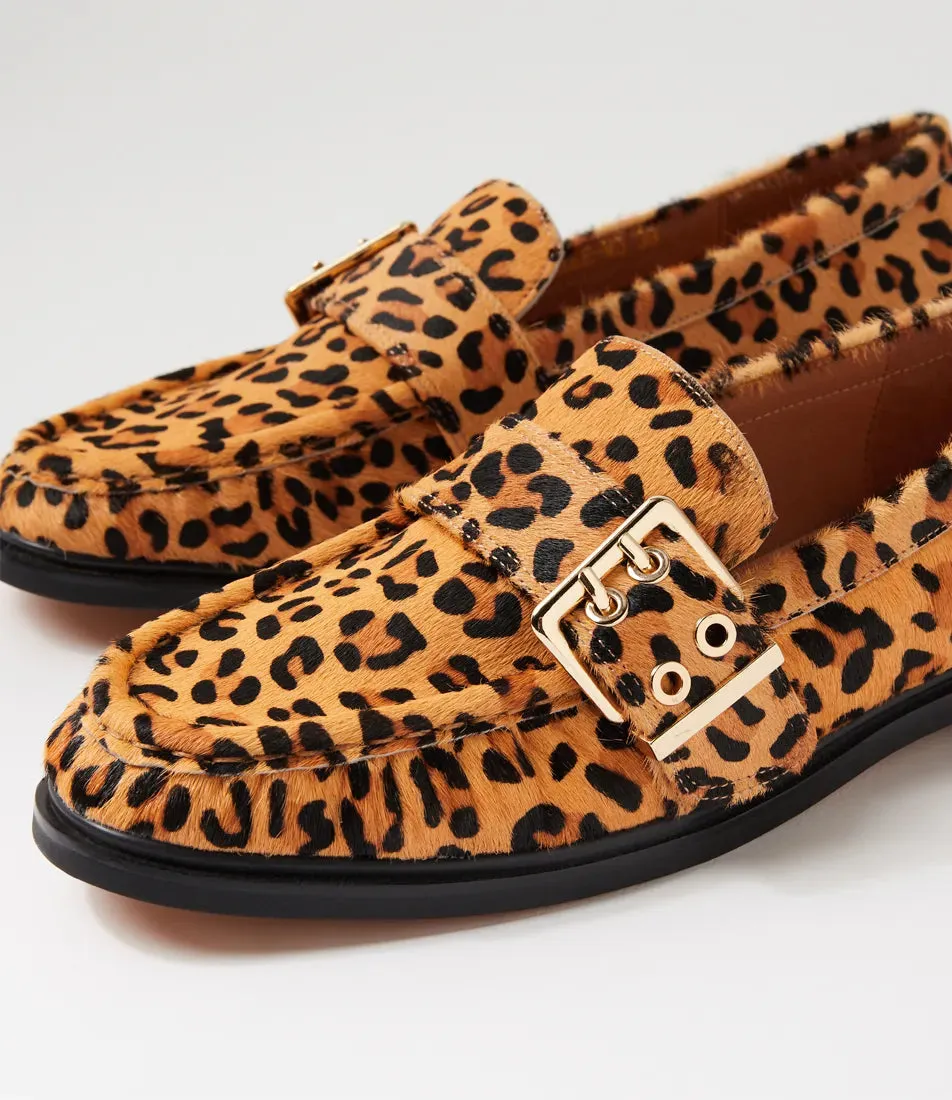 Genelle Leopard Pony Loafers