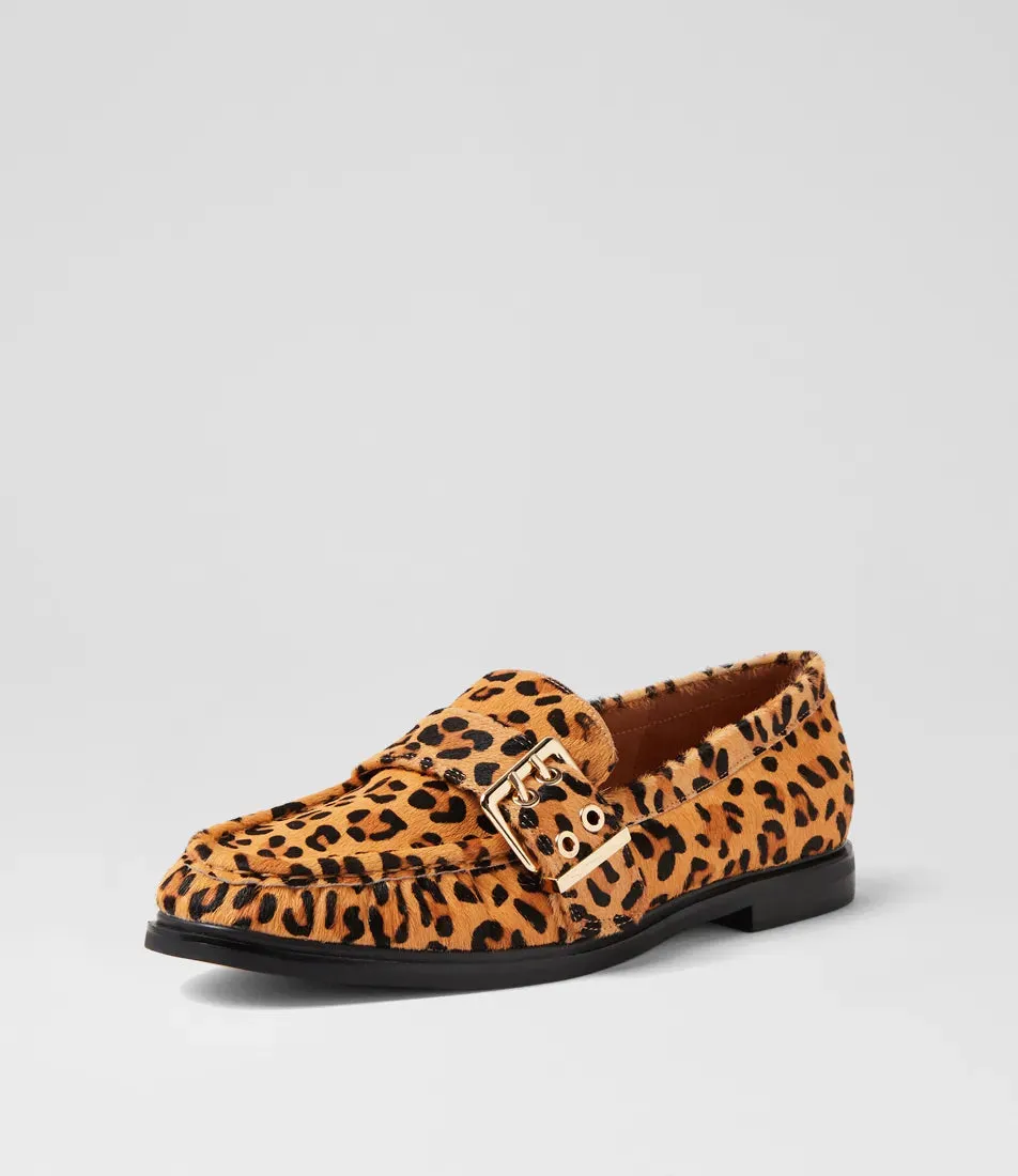 Genelle Leopard Pony Loafers