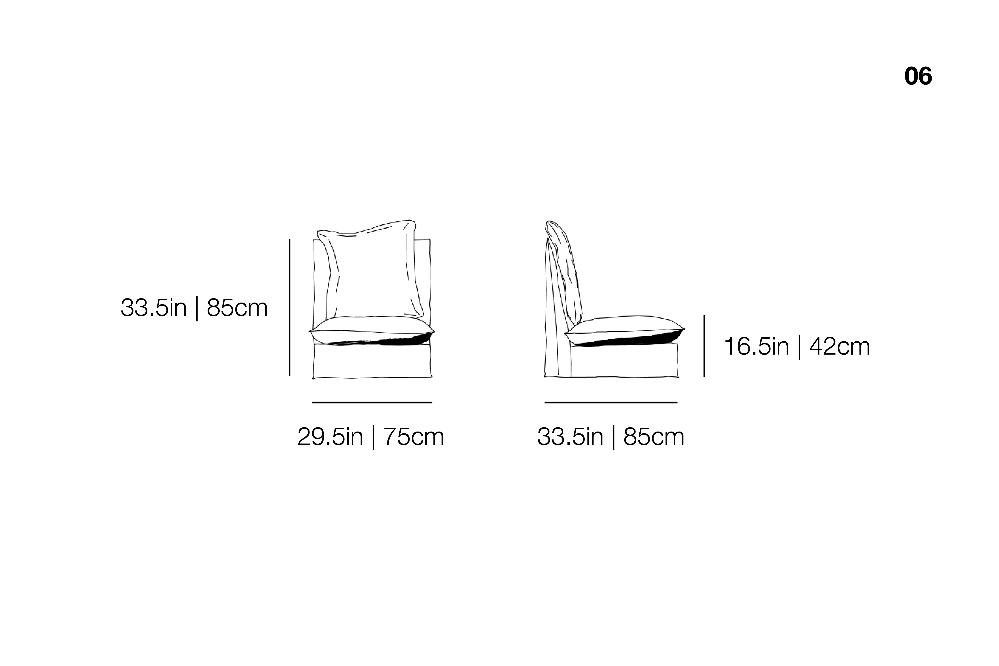 Ghost 06 - Modular Lounge Chair without Arms