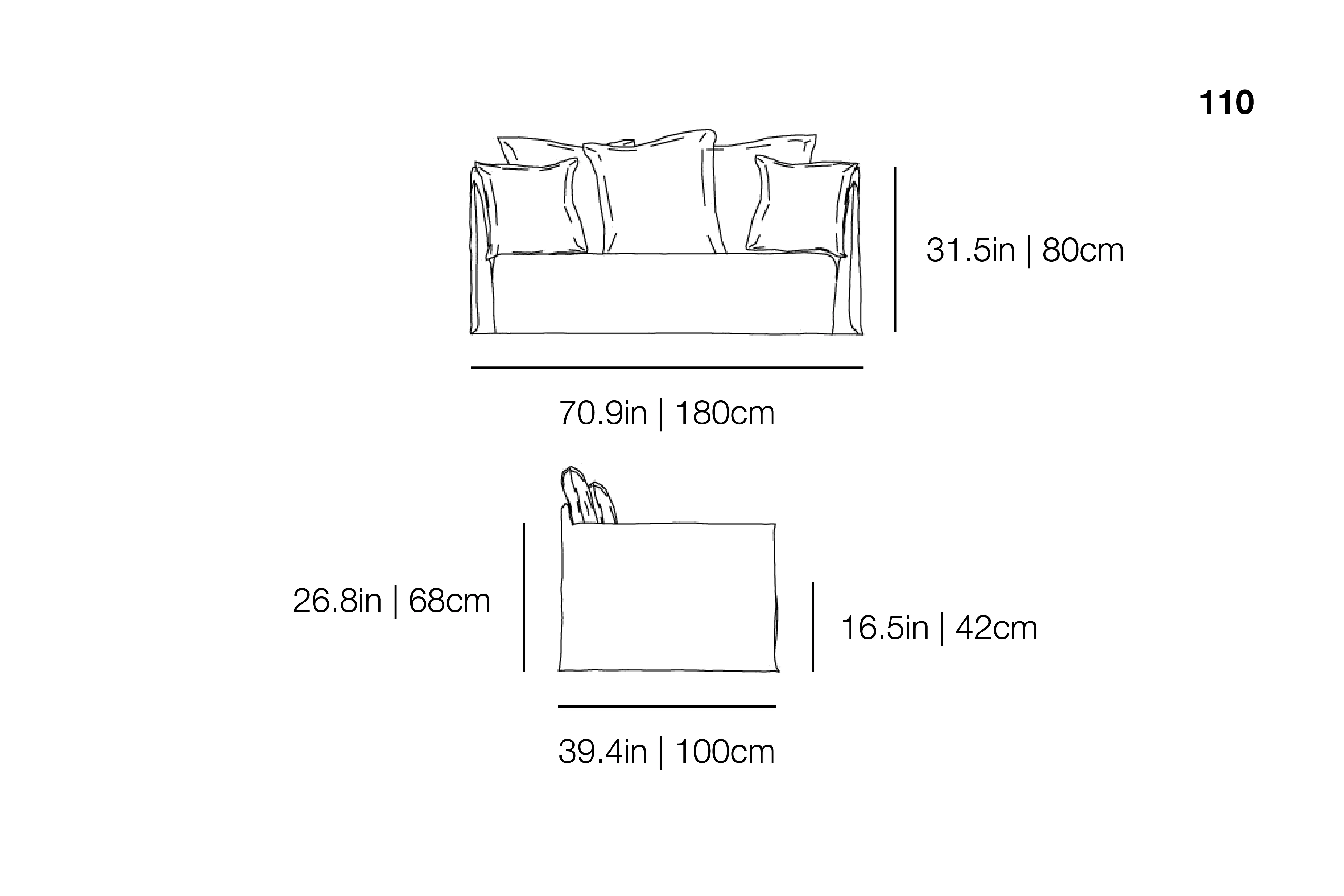 Ghost 110 - Sofa