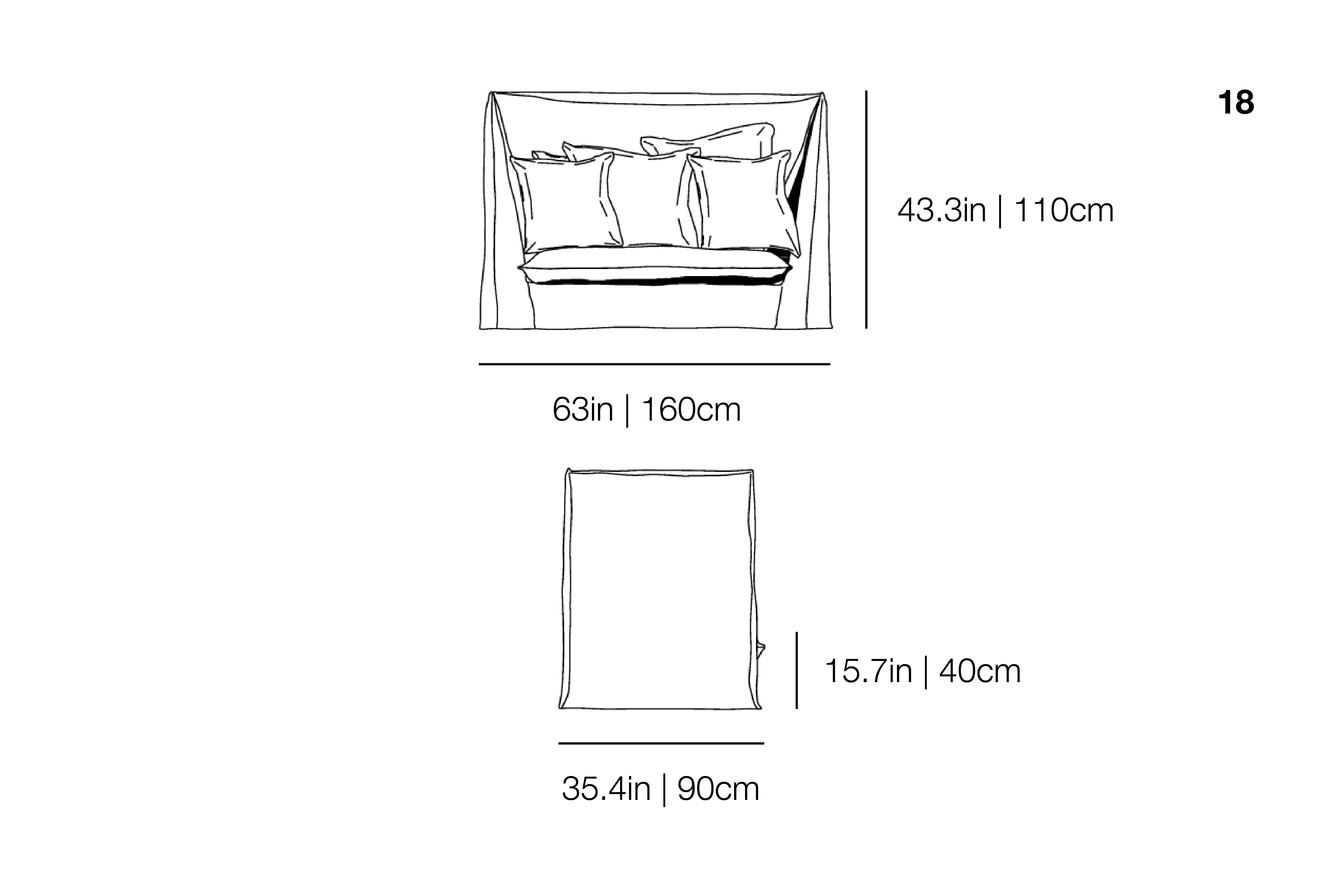 Ghost 18 - High Back Sofa