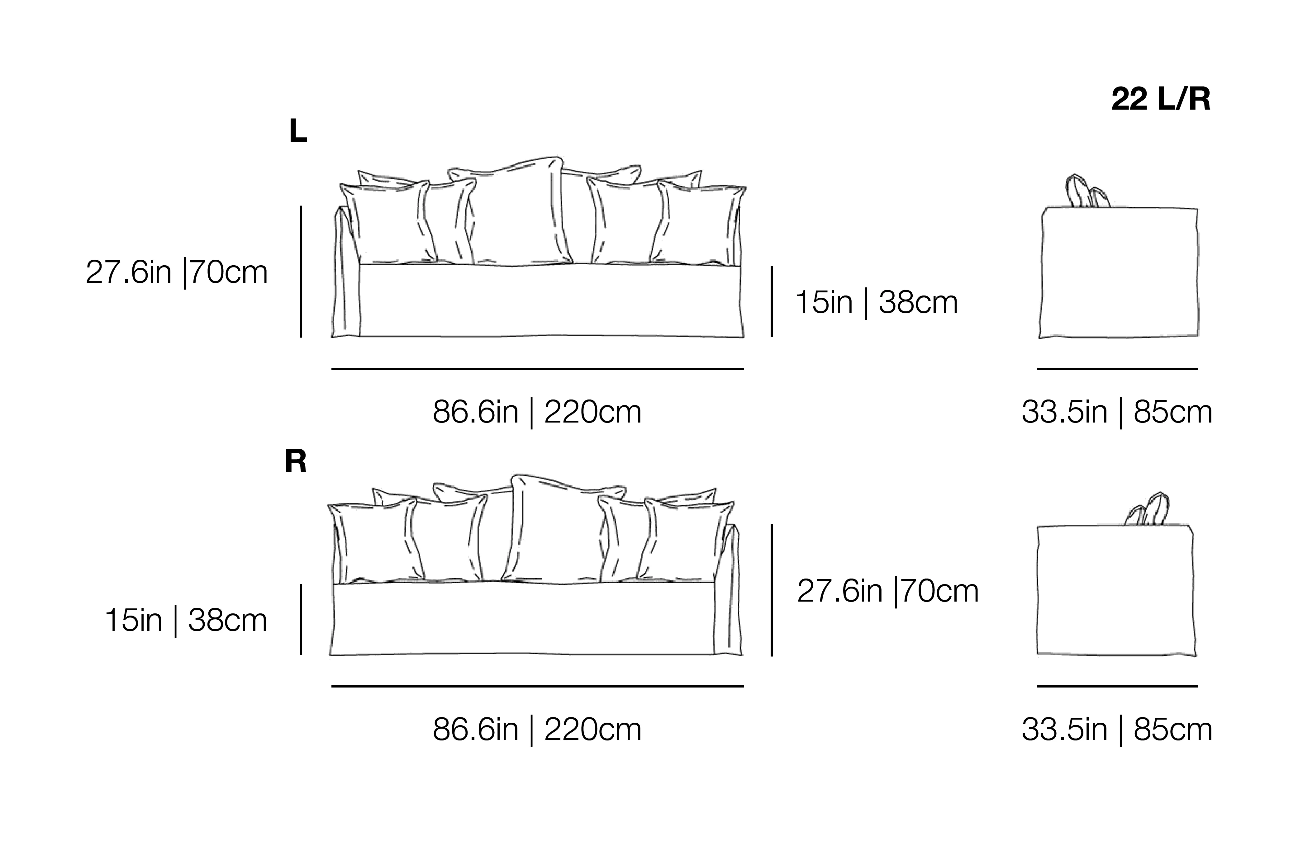 Ghost 22 L/R - Modular Sofa