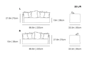 Ghost 22 L/R - Modular Sofa