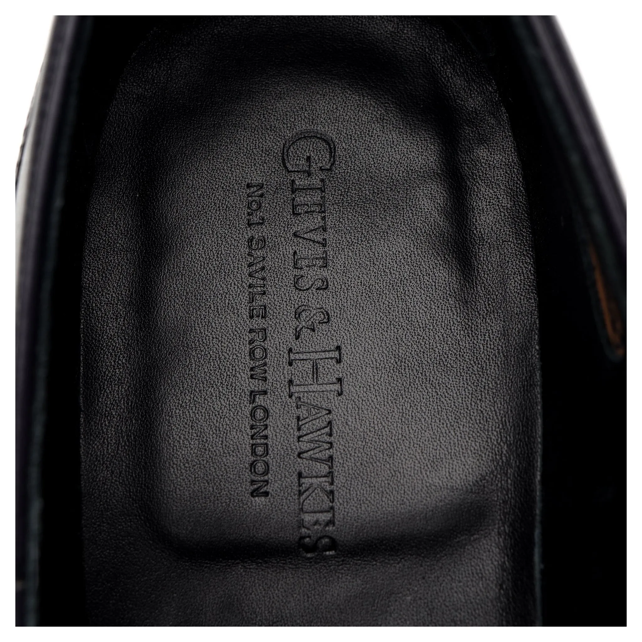 Gieves & Hawkes Navy Blue Leather Slip On Loafers UK 9 E