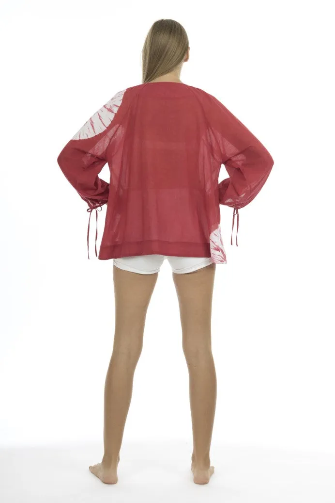 Goa long yoke Shibori Blouse