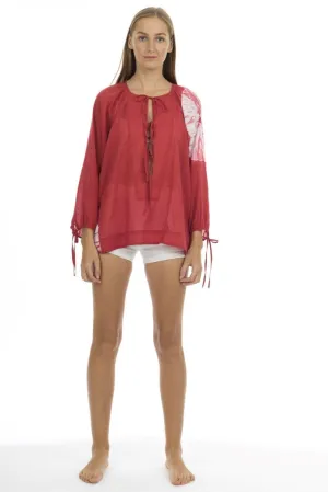 Goa long yoke Shibori Blouse