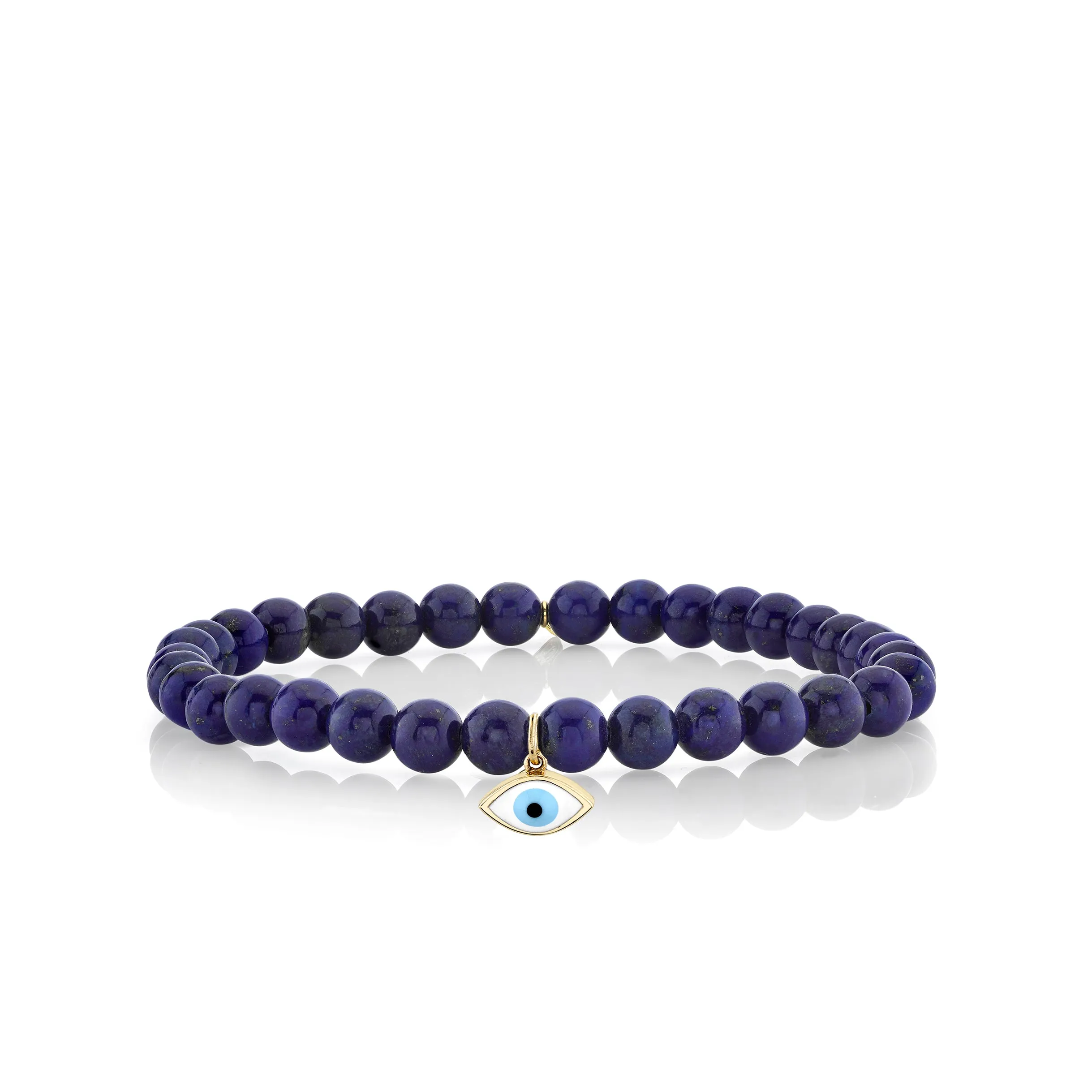 Gold & Enamel Medium Eye On Lapis
