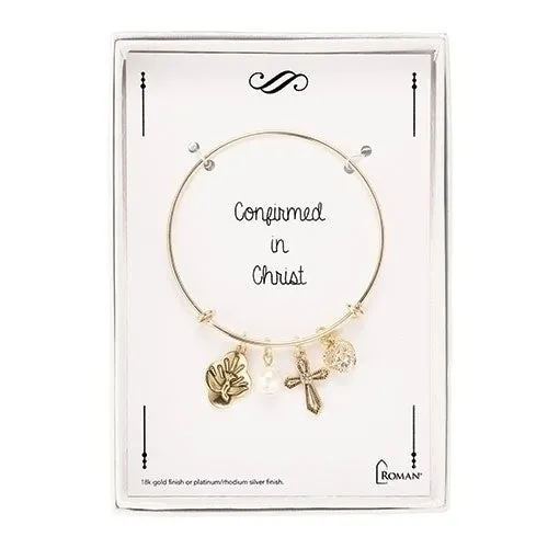 Gold Confirmed in Christ Adjustable Bracelet