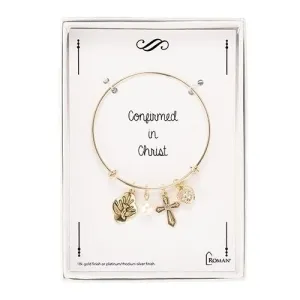 Gold Confirmed in Christ Adjustable Bracelet