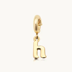 Gothic Letter H Charm