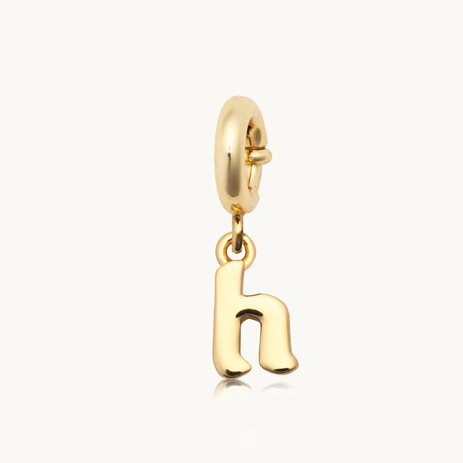 Gothic Letter H Charm