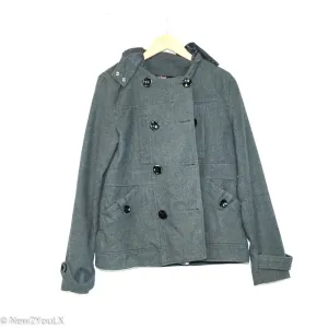 Grey Faux Fur Peacoat (YMI)