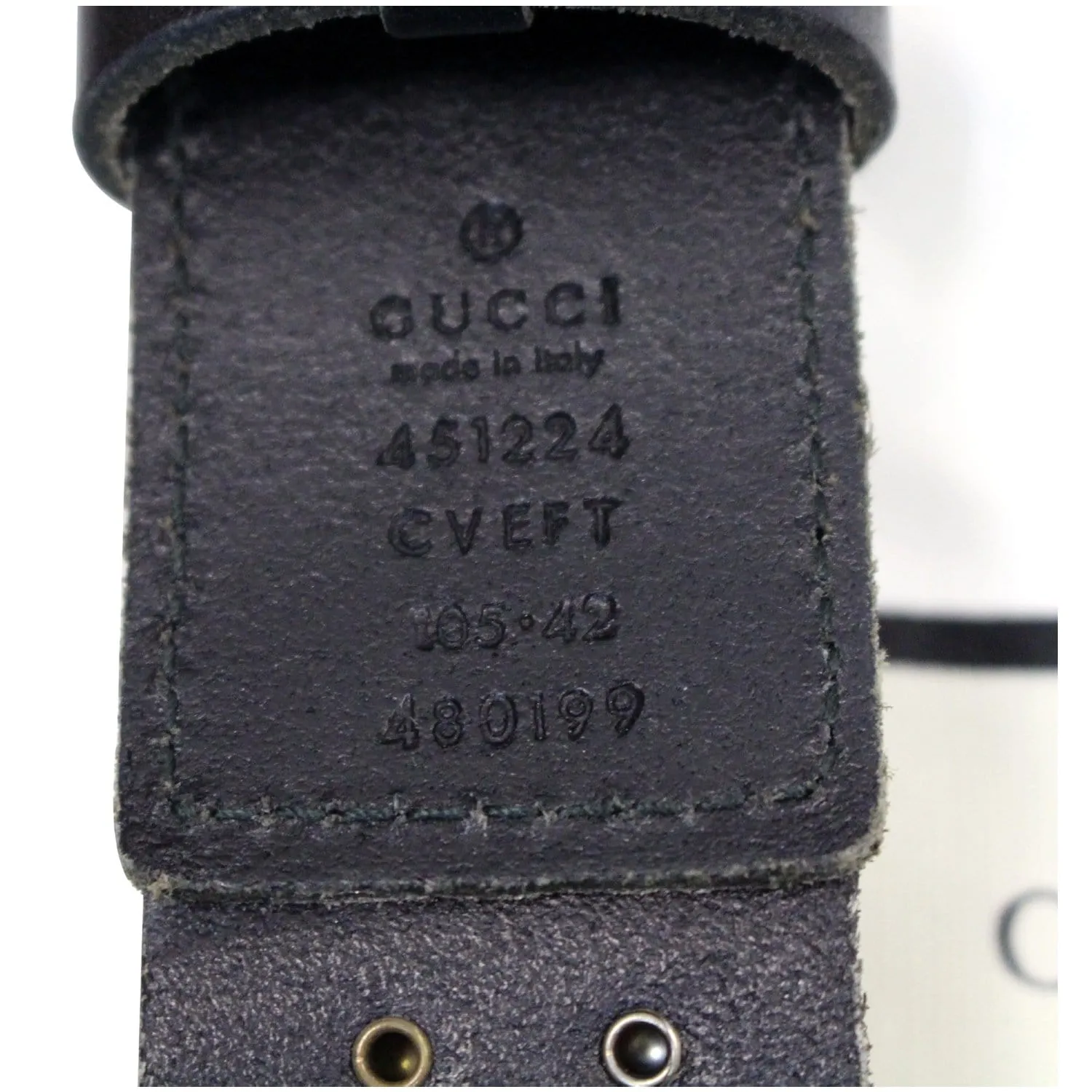 GUCCI Feline Head Studded Leather Belt Black 451224 - 15% OFF