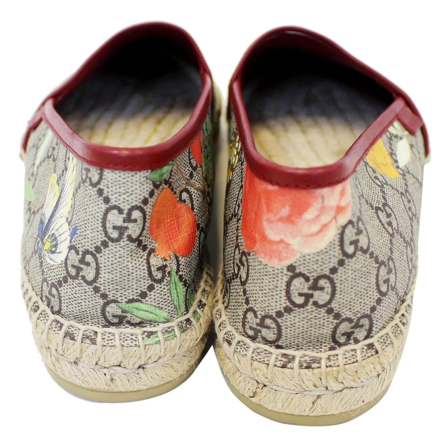 GUCCI GG Blooms Supreme Espadrille Flats Size 42