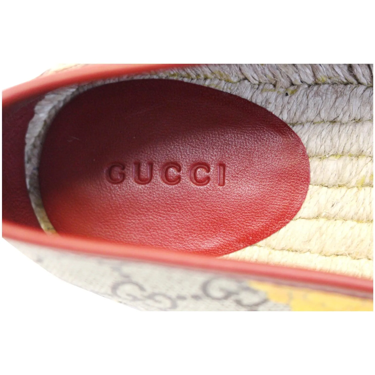 GUCCI GG Blooms Supreme Espadrille Flats Size 42