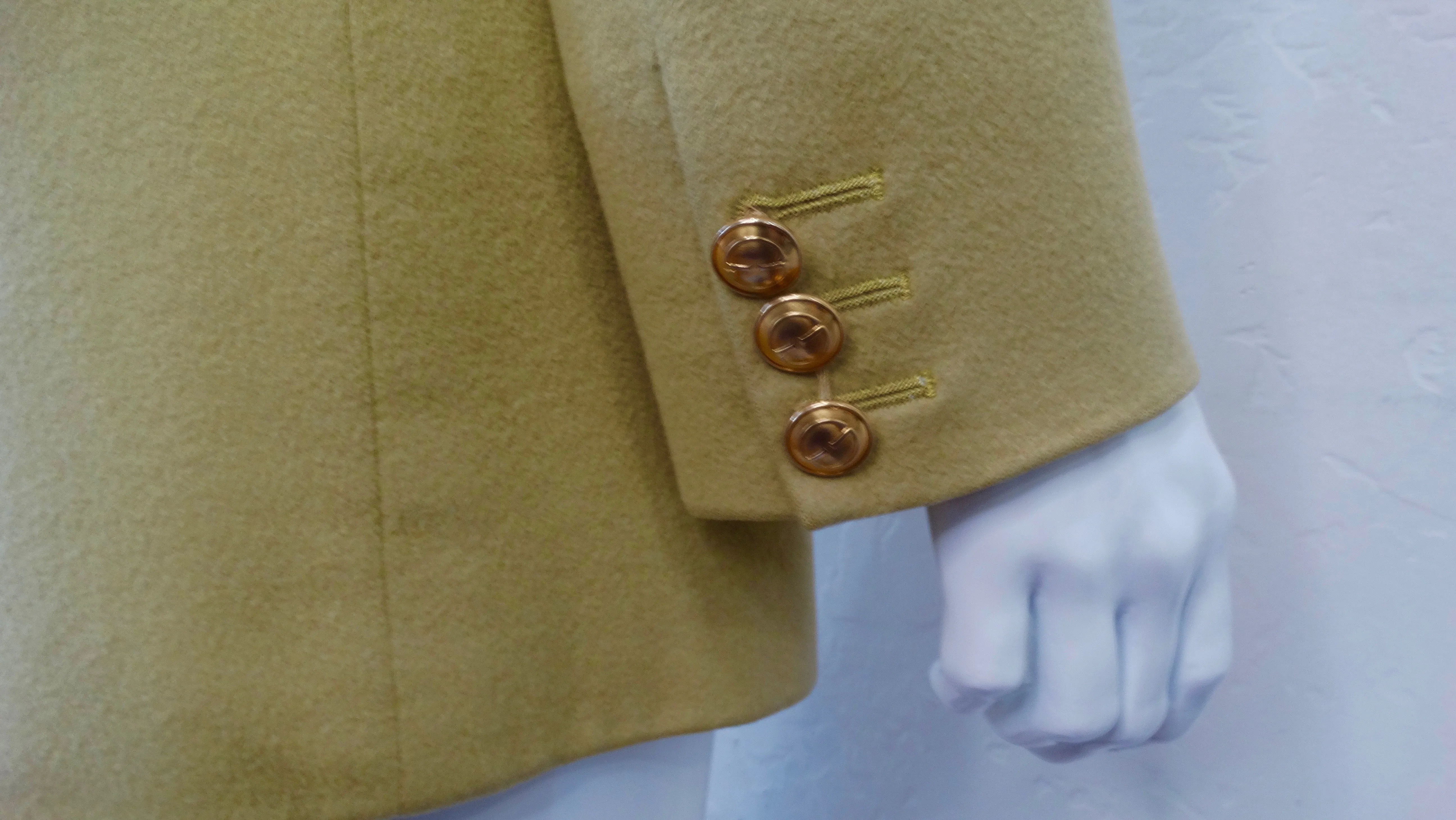 Gucci Sage Green Cashmere Blazer