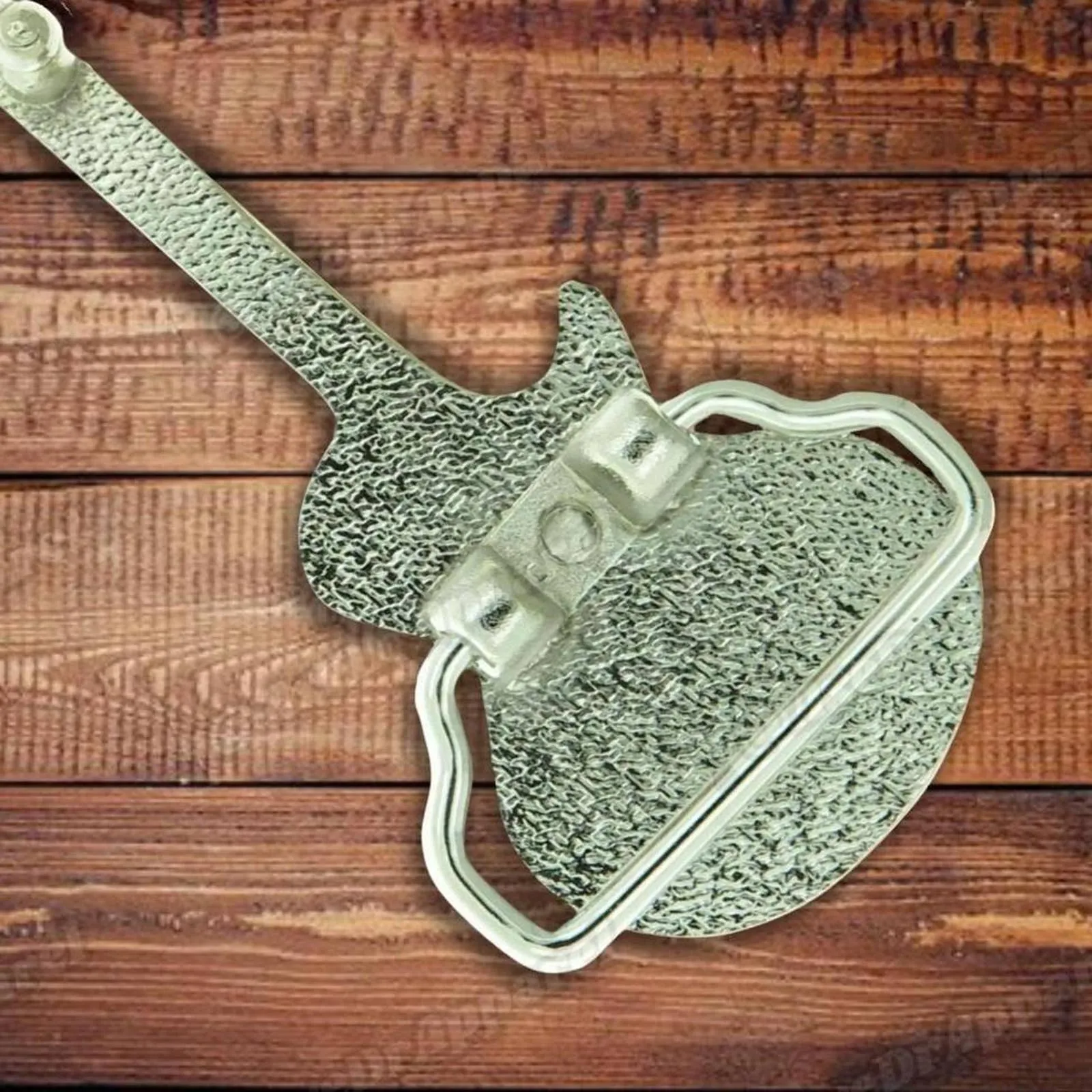 Guitar Belt Buckle Black Enamel / Les Paul Guitar Belt Buckle