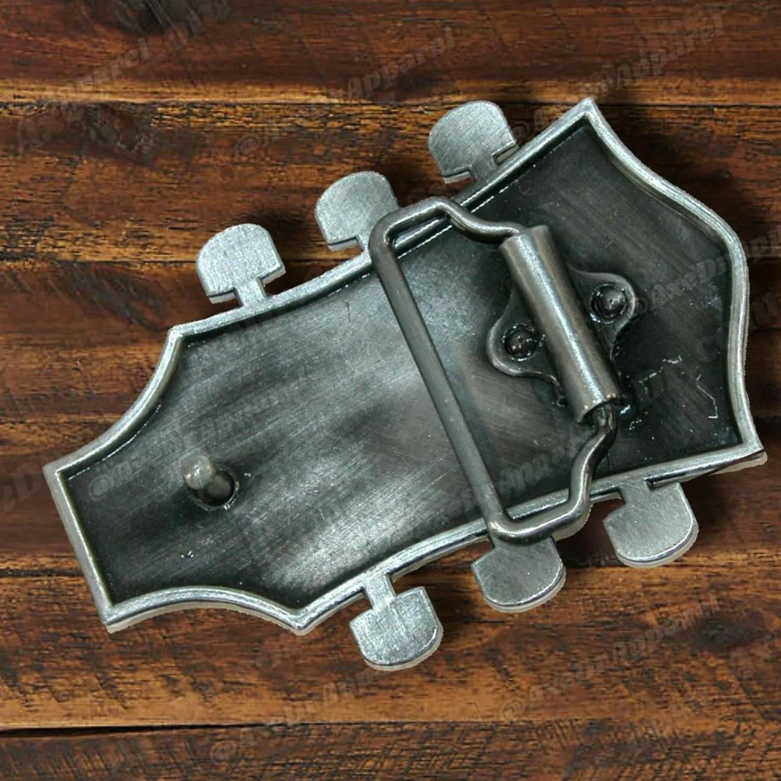 Guitar Belt Buckle Blue / Guitar Headstock Belt Buckle