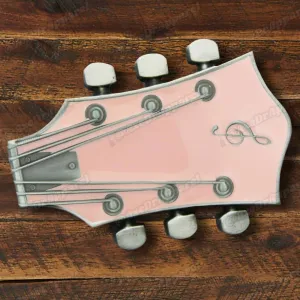 Guitar Belt Buckle Pink / Guitar Headstock Belt Buckle