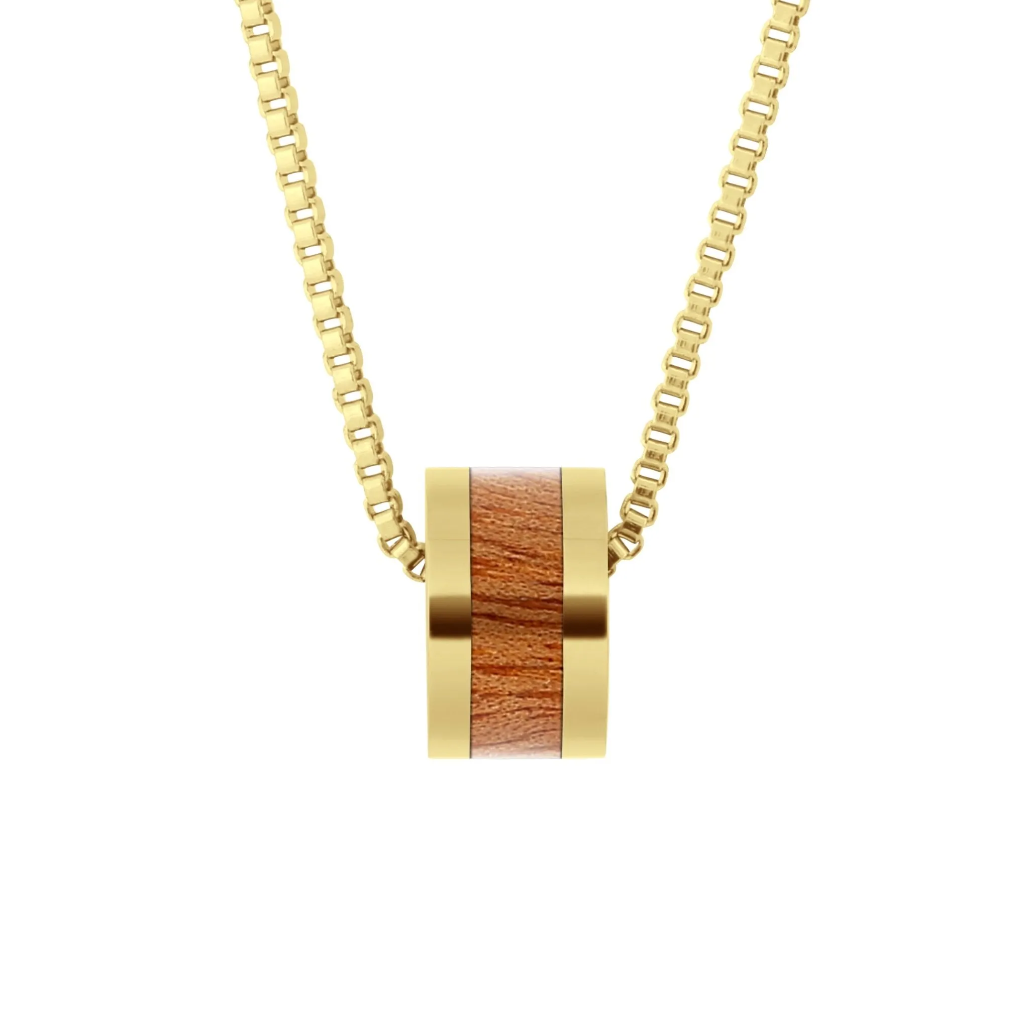 Gum Burl Classic Barrel - Yellow Gold