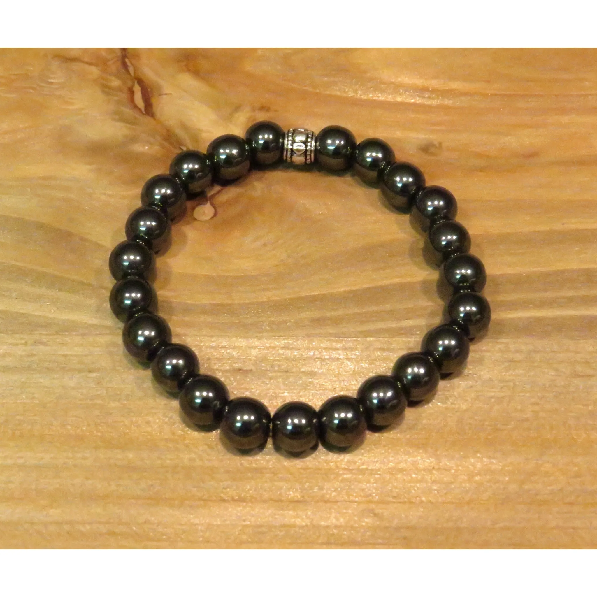 Gunmetal Beaded Bracelet
