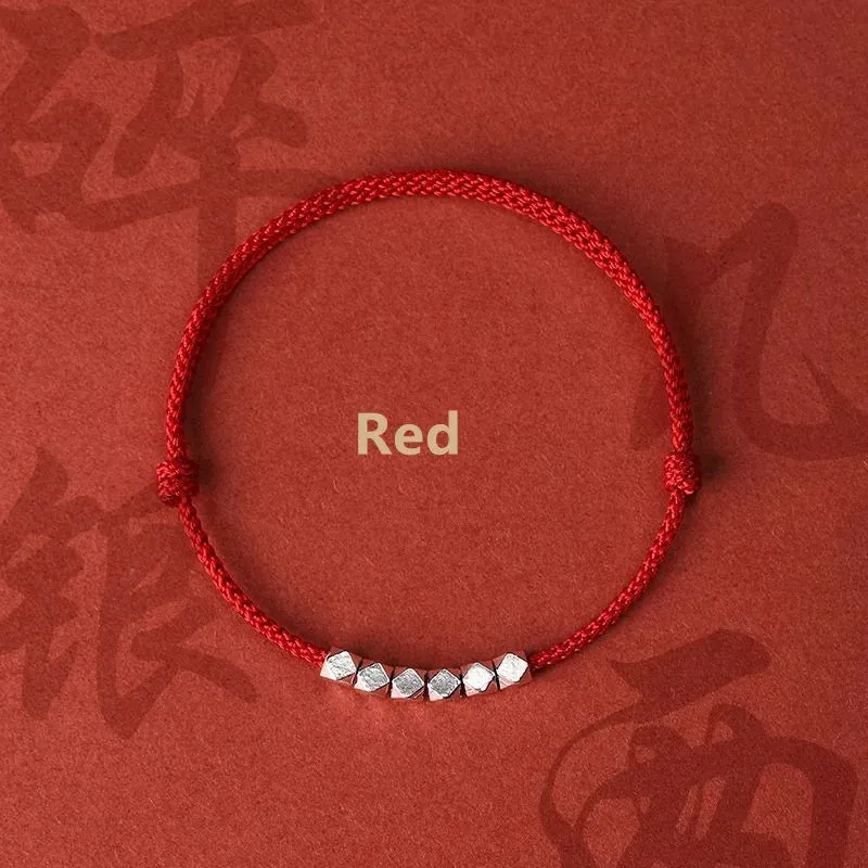 Hand Weave Lucky Geometric Bead Bracelet